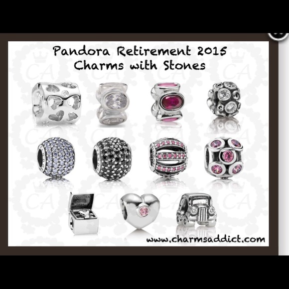 Pandora Heart Silver CZ Charm - Picture 4 of 4